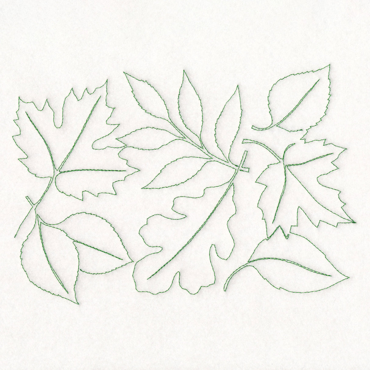 Simply Summer - Leaves (Edge-to-Edge Quilting)