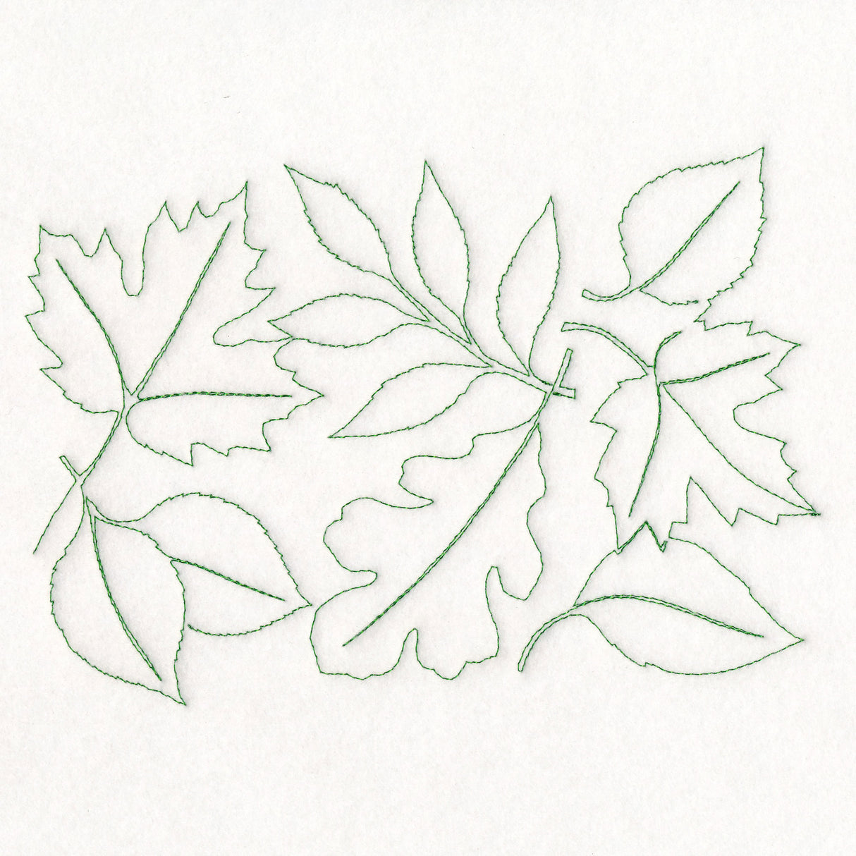 Simply Summer - Leaves (Edge-to-Edge Quilting)