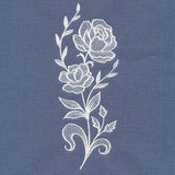 Classic Blooms Tall Border 3 (Whitework)