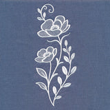 Classic Blooms Tall Border 2 (Whitework)