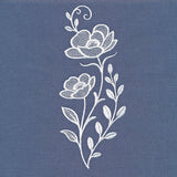 Classic Blooms Tall Border 2 (Whitework)