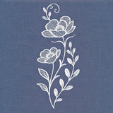 Classic Blooms Tall Border 2 (Whitework)