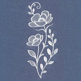 Classic Blooms Tall Border 2 (Whitework)