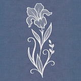Classic Blooms Tall Border 1 (Whitework)