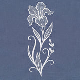 Classic Blooms Tall Border 1 (Whitework)