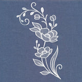 Classic Blooms Spray (Whitework)