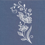 Classic Blooms Spray (Whitework)