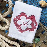 Summer Escape Hibiscus Flower (Embossed)