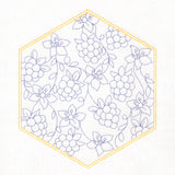 Sweet Fruit Quilt Hexagon - Blackberries