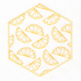 Sweet Fruit Quilt Hexagon - Lemon Slices