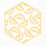 Sweet Fruit Quilt Hexagon - Lemon Slices