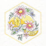 Sweet Fruit Quilt Hexagon - Citrus and Blooms