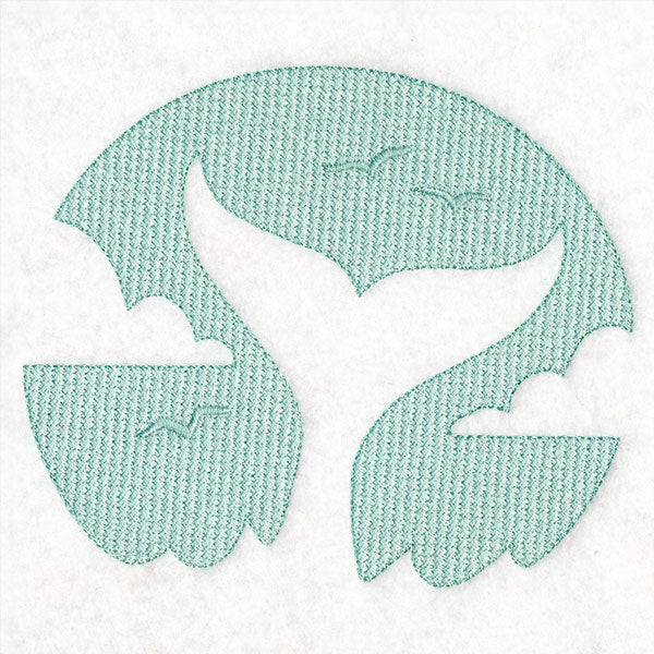 Summer Escape Whale Tail (Embossed)