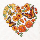 Butterfly Meadow Heart