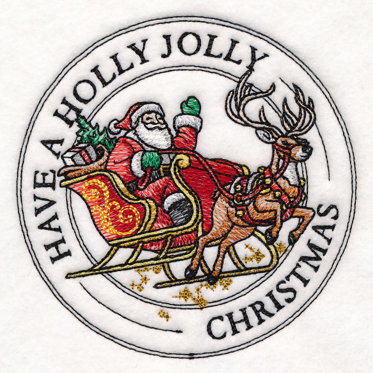 Holly Jolly Christmas Stamp