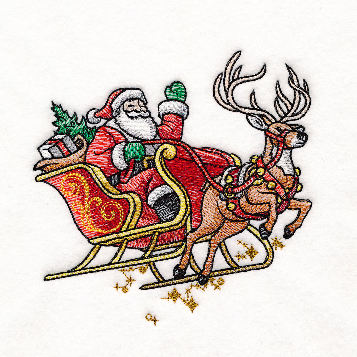 Holly Jolly Christmas Santa – Embroidery Library