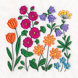 Wildflower Field Square Border