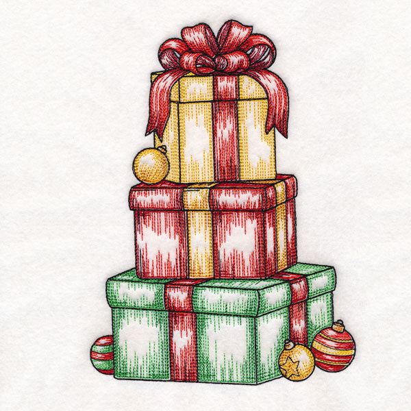 Stacked Christmas Presents