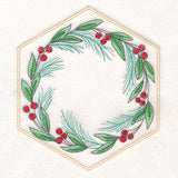 Festive Stitches Quilt Hexagon - Botanicals