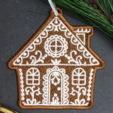 Christmas Gingerbread Cookie - House (Lace)