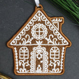 Christmas Gingerbread Cookie - House (Lace)
