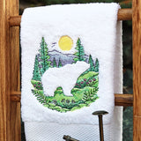 Mountain Bear Silhouette (Embossed)