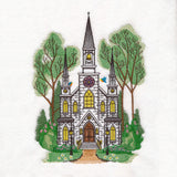 Classic Summer Church Scene