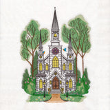 Classic Summer Church Scene