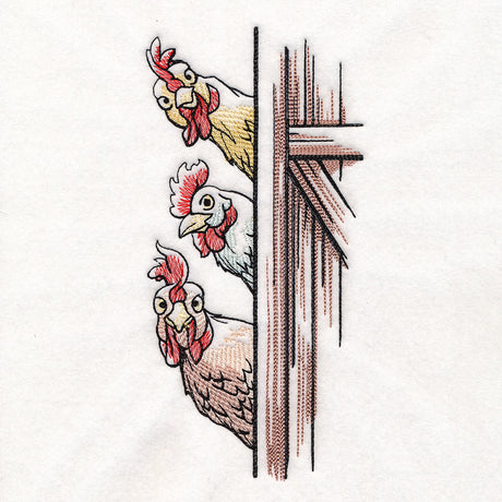 Peeking Farm Chicken Stack