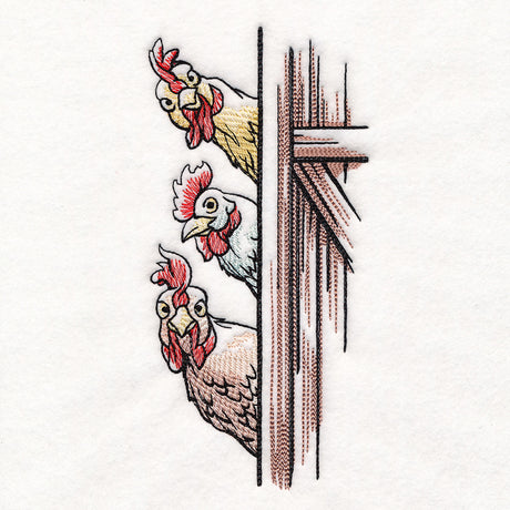 Peeking Farm Chicken Stack