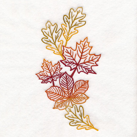 Golden Autumn Leaves Spray