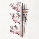 Peeking Farm Pig Stack