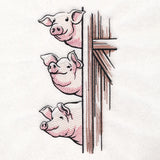 Peeking Farm Pig Stack