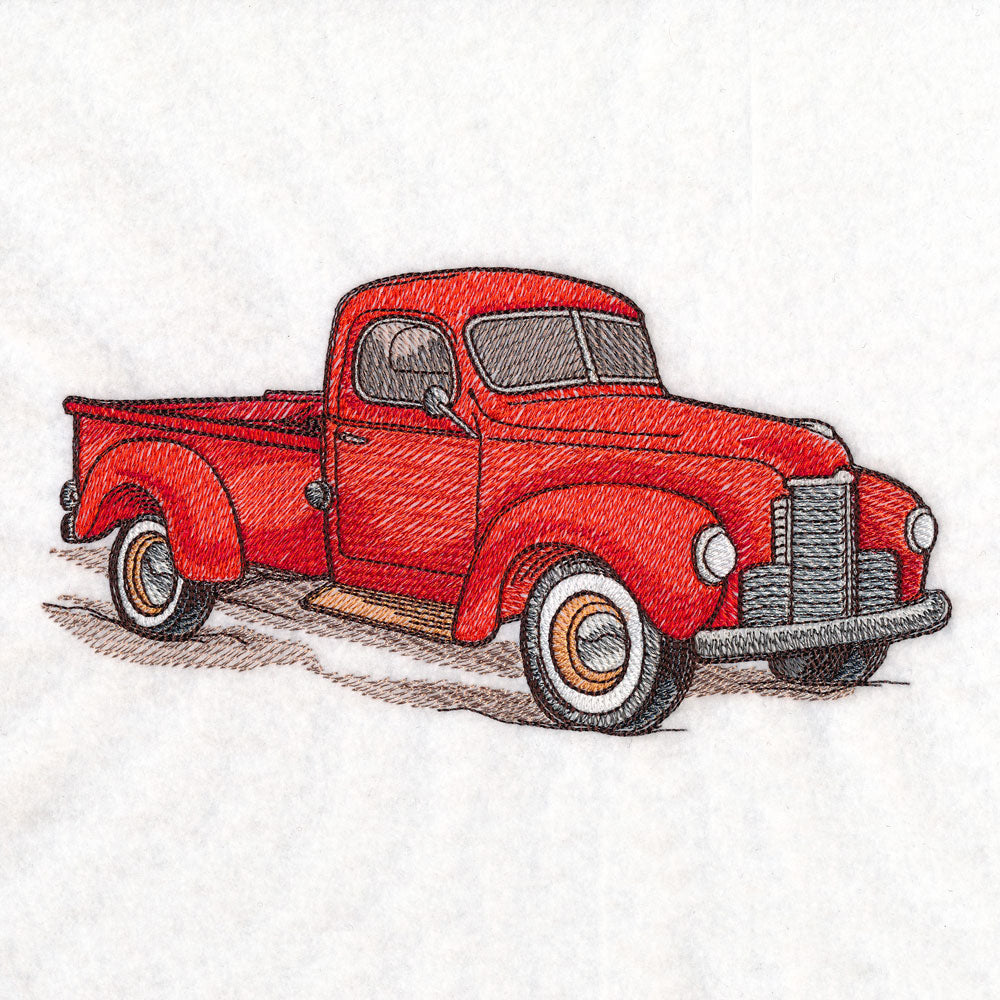 Classic Christmas Scene - Truck