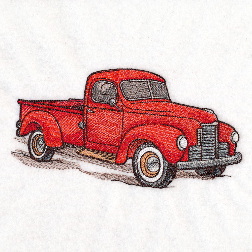 Classic Christmas Scene - Truck