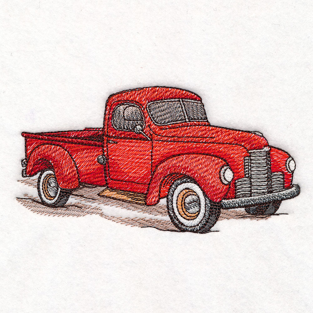 Classic Christmas Scene - Truck