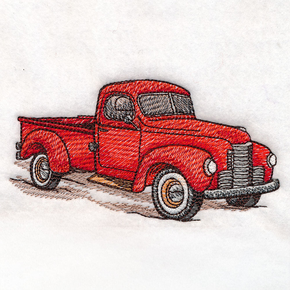 Classic Christmas Scene - Truck