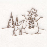 Classic Christmas Scene - Snowman