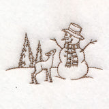 Classic Christmas Scene - Snowman