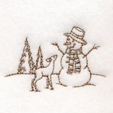 Classic Christmas Scene - Snowman