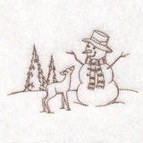 Classic Christmas Scene - Snowman