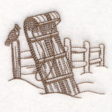 Classic Christmas Scene - Sled