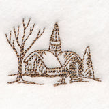 Classic Christmas Scene - Church