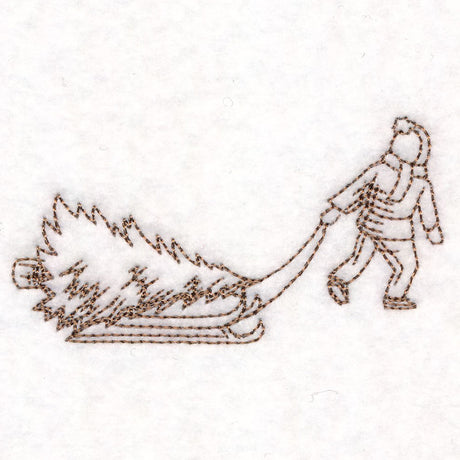 Classic Christmas Scene - Boy