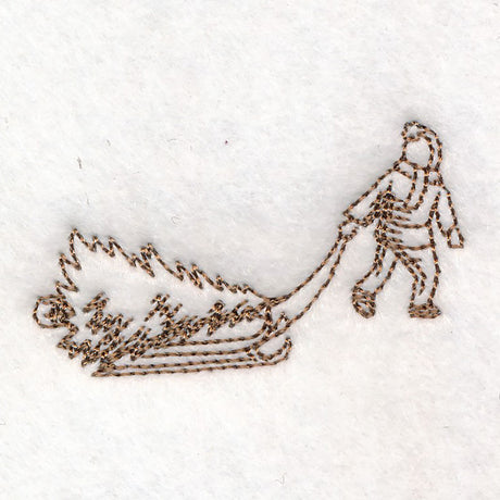 Classic Christmas Scene - Boy