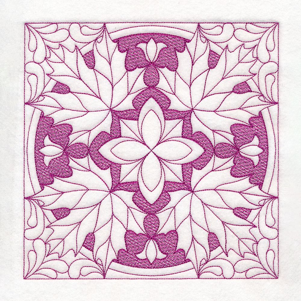 Autumn Treasures Maple Leaf (Trapunto)