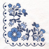 Delicate Delft Corner - Flower 2