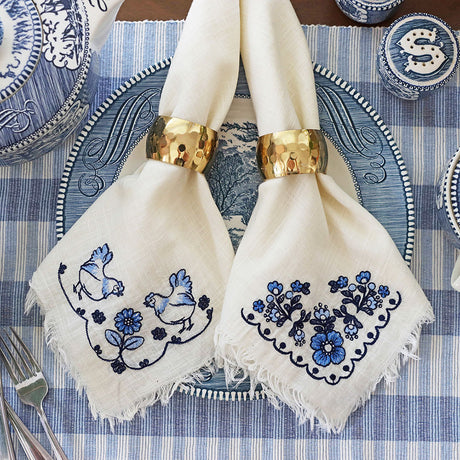 Delicate Delft Corner - Flower 2