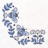 Delicate Delft Blue Corner - Bee