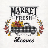 Fresh Market Autumn Retro Truck - Leaves